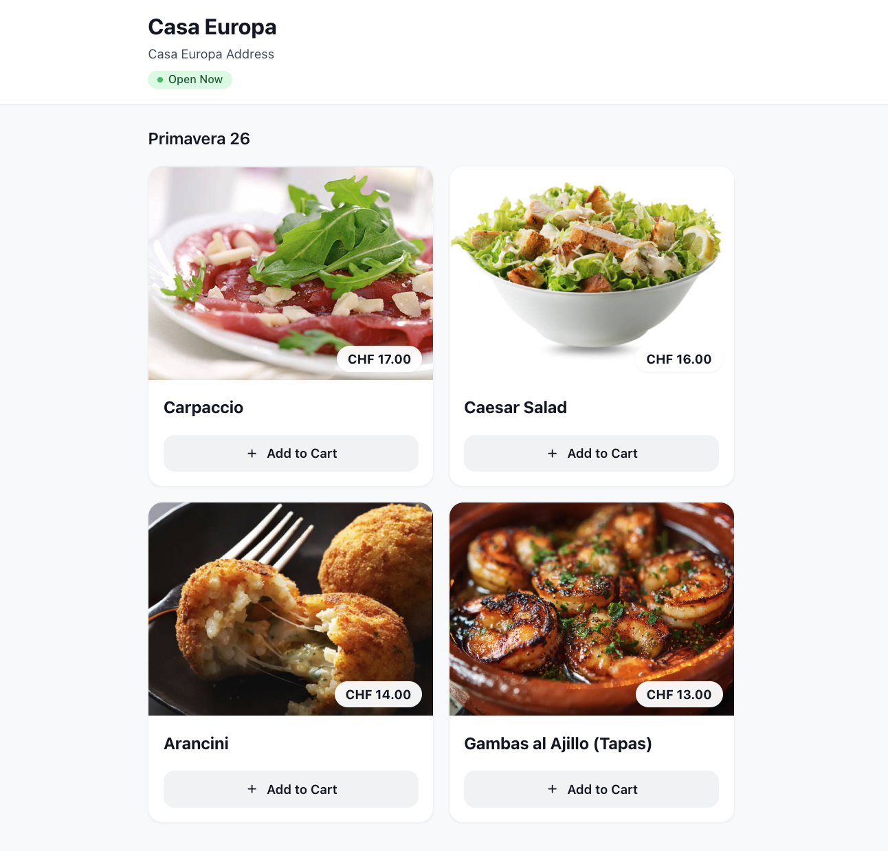 Plateforme MenuExp